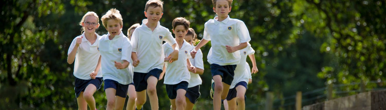 Students running