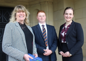Head with Head Boy and Head Girl