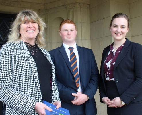 Head with Head Boy and Head Girl